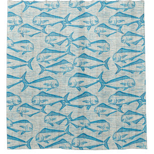 Woodblock art mahi mahi proper