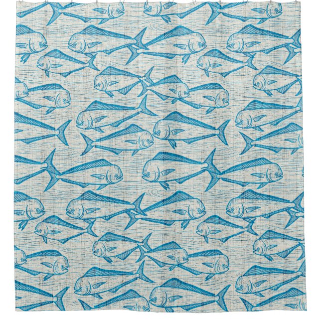 Woodblock art mahi mahi proper (Front)