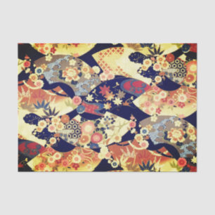 Woodblock Fans Tissue Paper