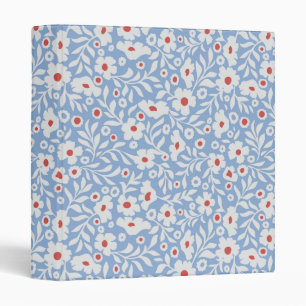 Woodblock Floral Pattern Binder