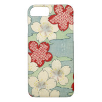 Woodblock Print of Dogwood Blossoms