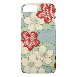 Woodblock Print of Dogwood Blossoms iPhone 8/7 Case