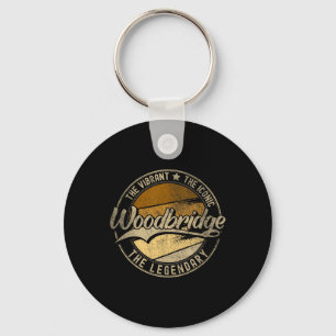 Woodbridge Nj New Jersey Vintage Distressed  Keychain