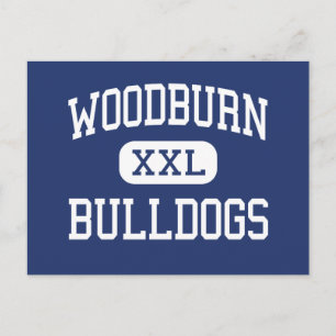 Woodburn - Bulldogs - High - Woodburn Oregon Postcard
