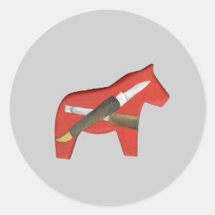 Woodcarver's horse Sticker