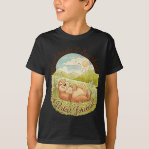 Woodchucks & Sunshine Funny Groundhog Day Vint T-Shirt