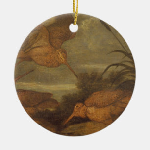 Woodcock at Dusk, c.1676 (oil on canvas) Ceramic Ornament