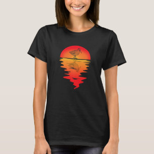 Woodcock Bird Vintage Sunset Timberdoodle Woodcock T-Shirt