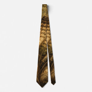 Woodcock feathers in woodland harmony tie