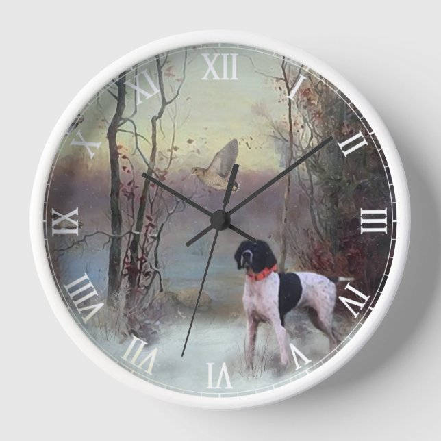 Woodcock Hunting  Clock (Front)