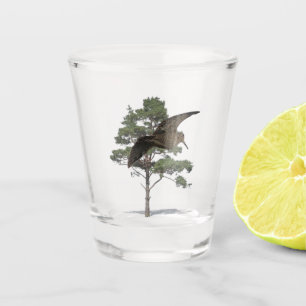 Woodcock hunting shot glass