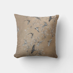 Woodcock hunting  throw pillow