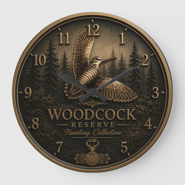 Woodcock  large clock (Front)