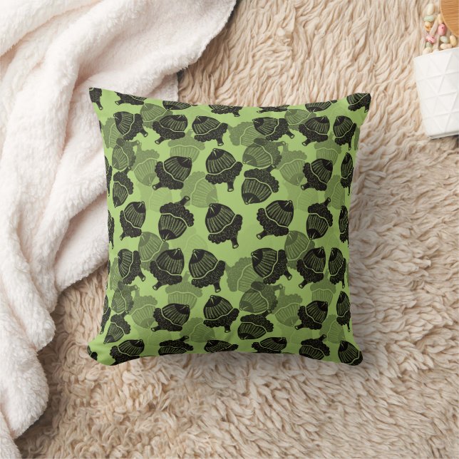 Woodcut Acorn Throw Pillow (Blanket)