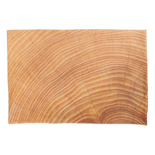 WOODCUT TIMBER PATTERN PILLOWCASE