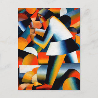 Woodcutter by Kazimir Malevich (1912) Postcard