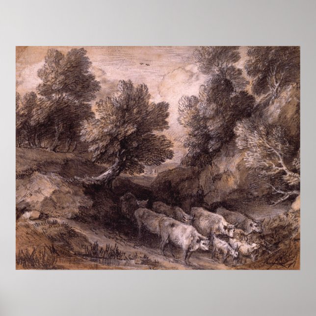 Wooded Landscape Poster (Front)