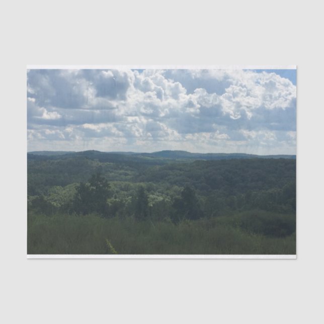 Wooded Landscape Tissue Paper (Front)