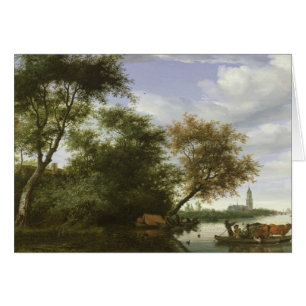 Wooded river landscape