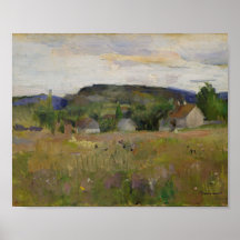 Wooded Village Nature Wall Art Print