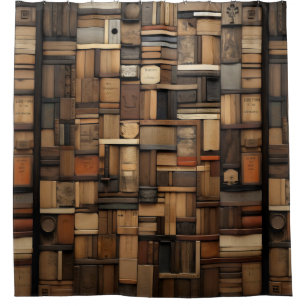 Wooden Block Typography and Art Collage