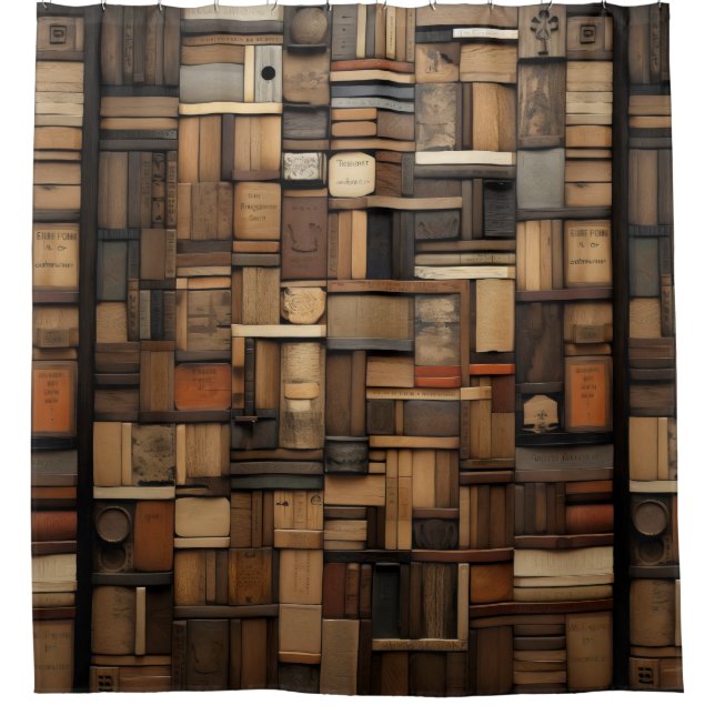 Wooden Block Typography and Art Collage (Front)