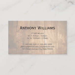 Wooden Boards Business Card