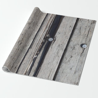Wooden Bridge Plank  Fragma Thermis, Thessaloniki Wrapping Paper