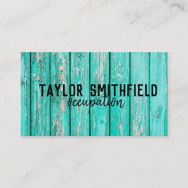 wooden business card (Front)