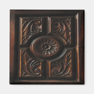 Wooden Carving Magnet