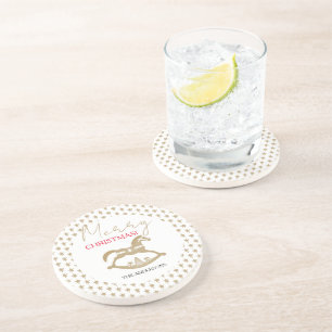 Wooden Christmas Rocking Horse Coaster