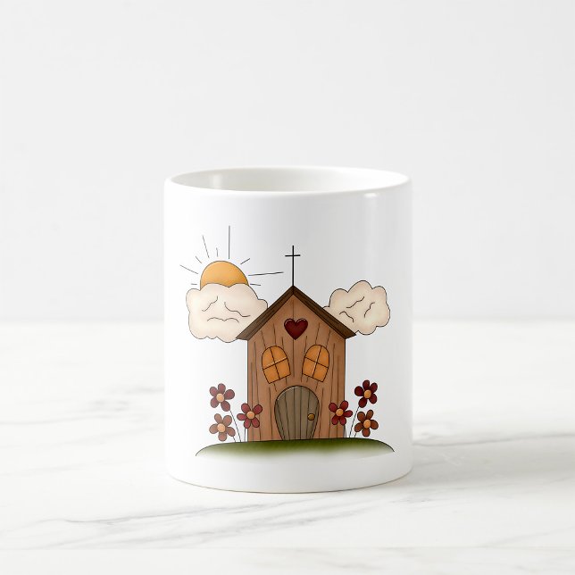 Wooden Church Coffee Mug (Creator Uploaded)