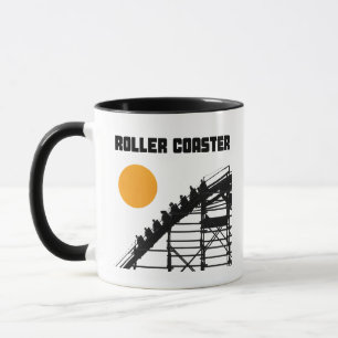 Wooden Classic Roller Coaster Sun Mug