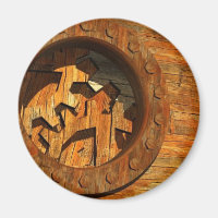 wooden clockwork