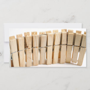 Wooden clothes pegs