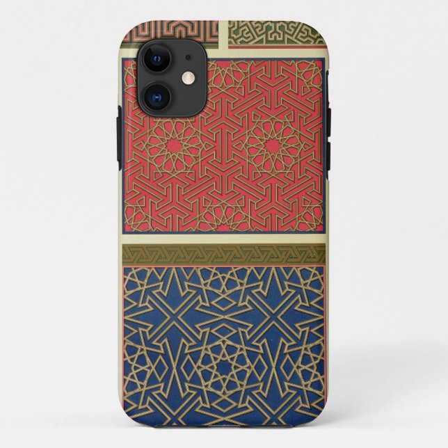 Wooden compartments and borders, from 'Arab Art as Case-Mate iPhone Case (Back)