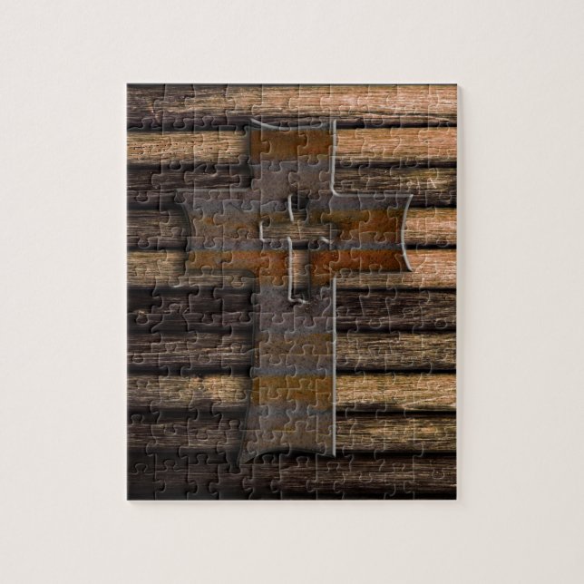 Wooden Cross Jigsaw Puzzle (Vertical)