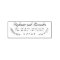 Wooden Custom Wedding Wreath Named Return Address