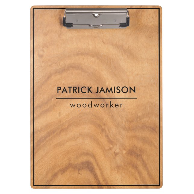 Wooden Design With Frame Clipboard (Front)