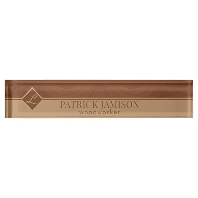 Wooden Design With Logo Nameplate (Front)
