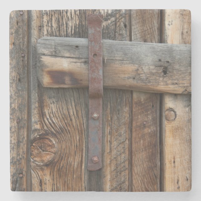 Wooden door close-up, California Stone Coaster (Front)