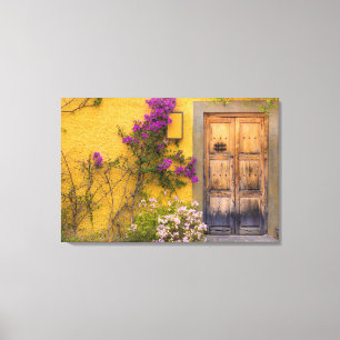 Wooden doorway canvas print