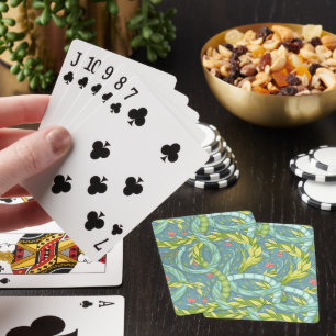 Wooden dragons  playing cards