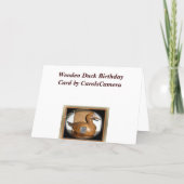 Wooden Duck Birthday Card (Back)