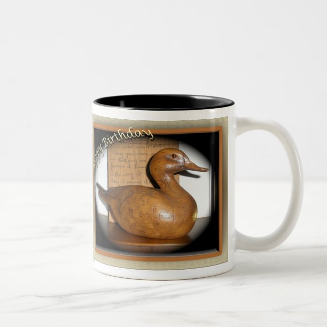 Wooden Duck Birthday Mug (Right)