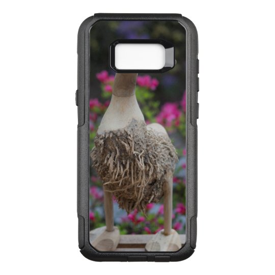 Wooden duck with flowers OtterBox commuter samsung galaxy s8+ case