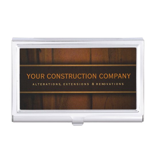 Wooden Faux Pine Wood Custom Business Card Holder