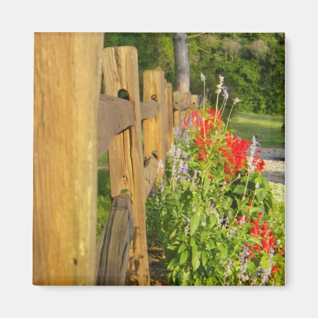 Wooden Fence Magnet (Front)