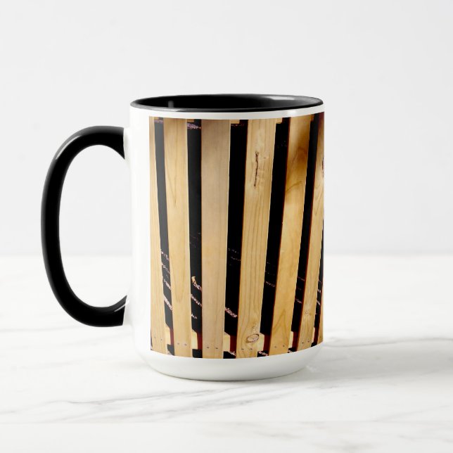 Wooden Fence Posts, Mug (Left)