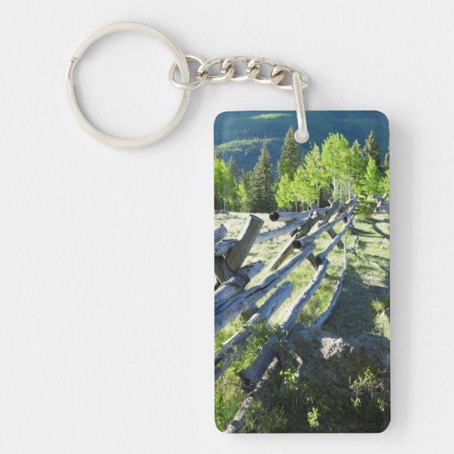 Wooden Fenceline Keychain (Front)